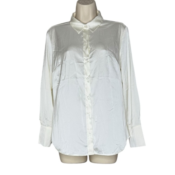 Banana Republic Tops - Elegant White Cream Button-Up Blouse